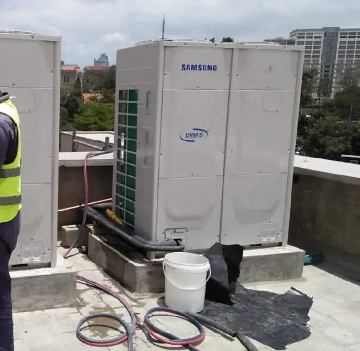 Commercial cold room installation with insulated panels and industrial shelving